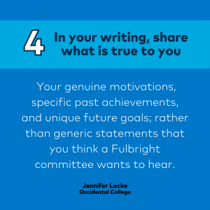In your writing, share what is true to you