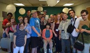 Ammar met with Portland's On-The-Move Community Integration organization, which helps integrate developmentally and intellectually disabled individuals into the local community.
