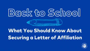 Back to School: What You Should Know About Securing a Letter of Affiliation
